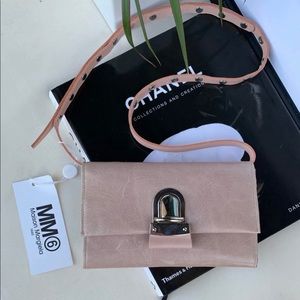 MM6 Maison Margiela Pink & Nude Mini Shoulder Bag